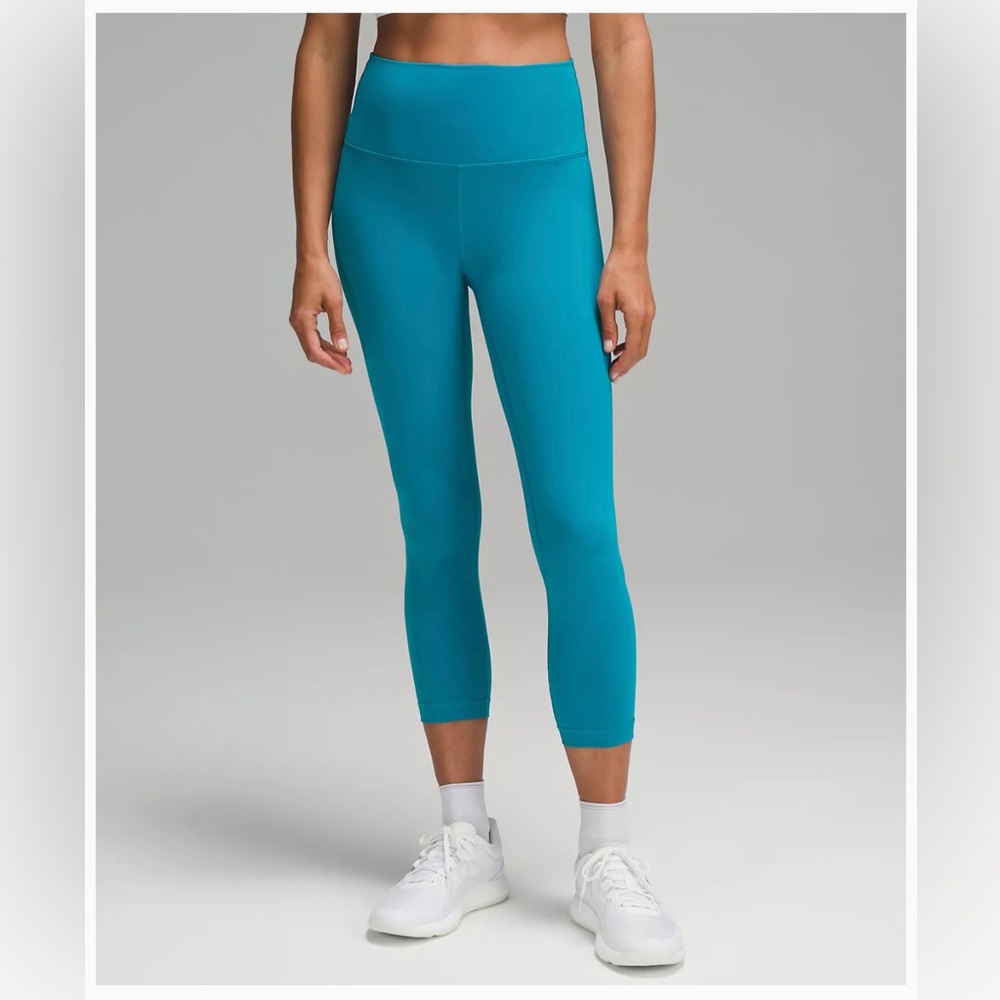 lululemon athletica Teal High-Rise Capri Leggings